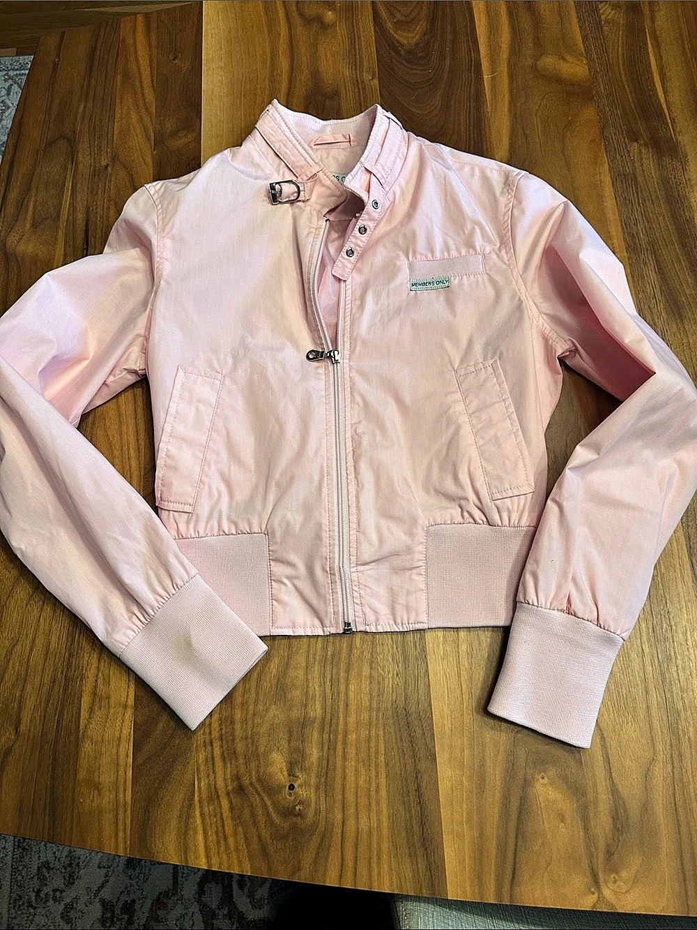Members Only Women'Small Classic Iconic Racer Jacket Pink Small